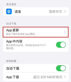 河口苹果15维修中心如何让iPhone15APP自动更新